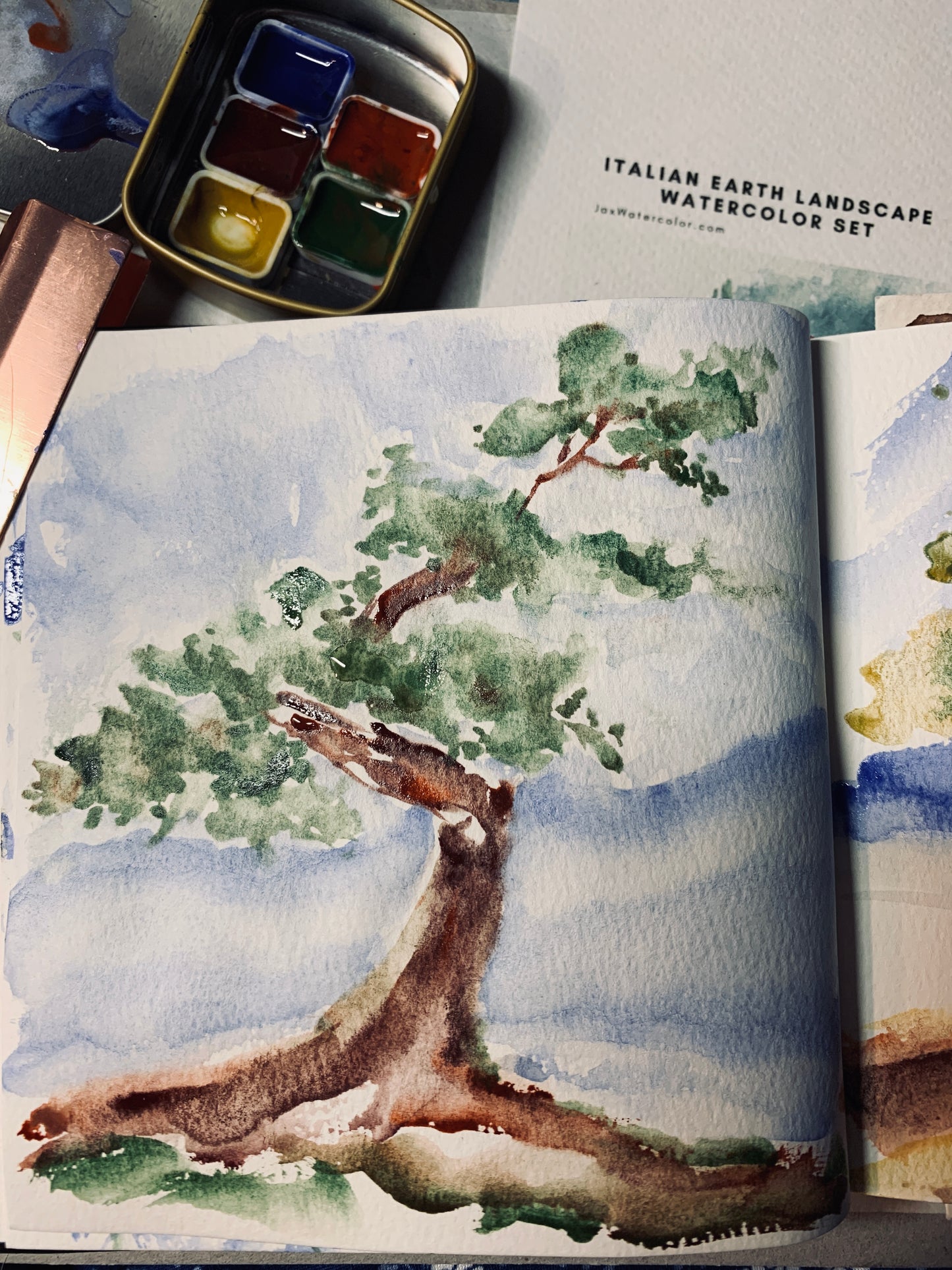 Earth Landscape Watercolor Palette