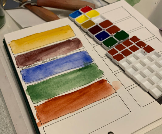 Earth Landscape Watercolor Palette