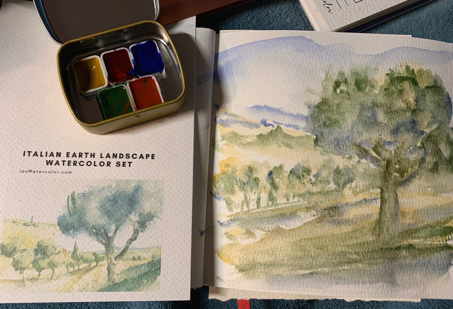 Earth Landscape Watercolor Palette