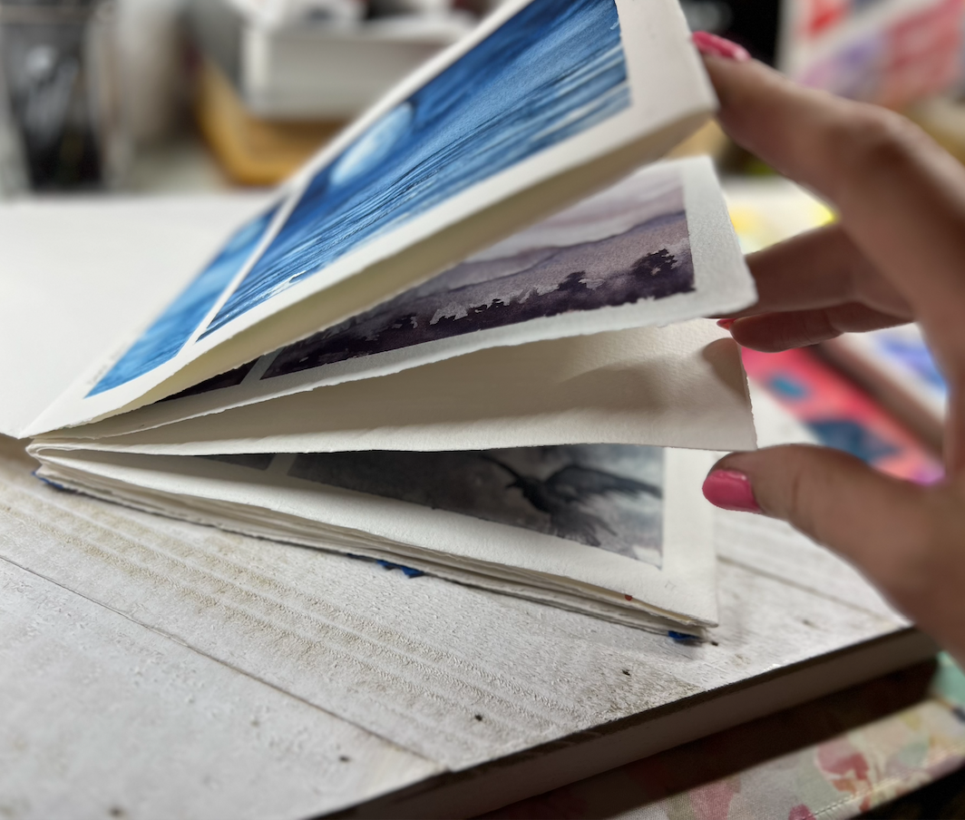 Accordion Sketchbook 100% Cotton Fabriano Artistico