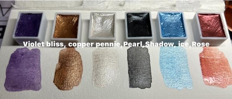 Artist Metallic Watercolor Set of 6