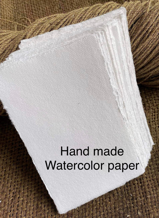 Handmade Deckle Edge Fine 100% Cotton Watercolor Paper 150 gsm