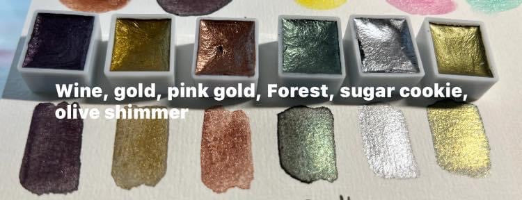 Artist Metallic Watercolor Set of 6