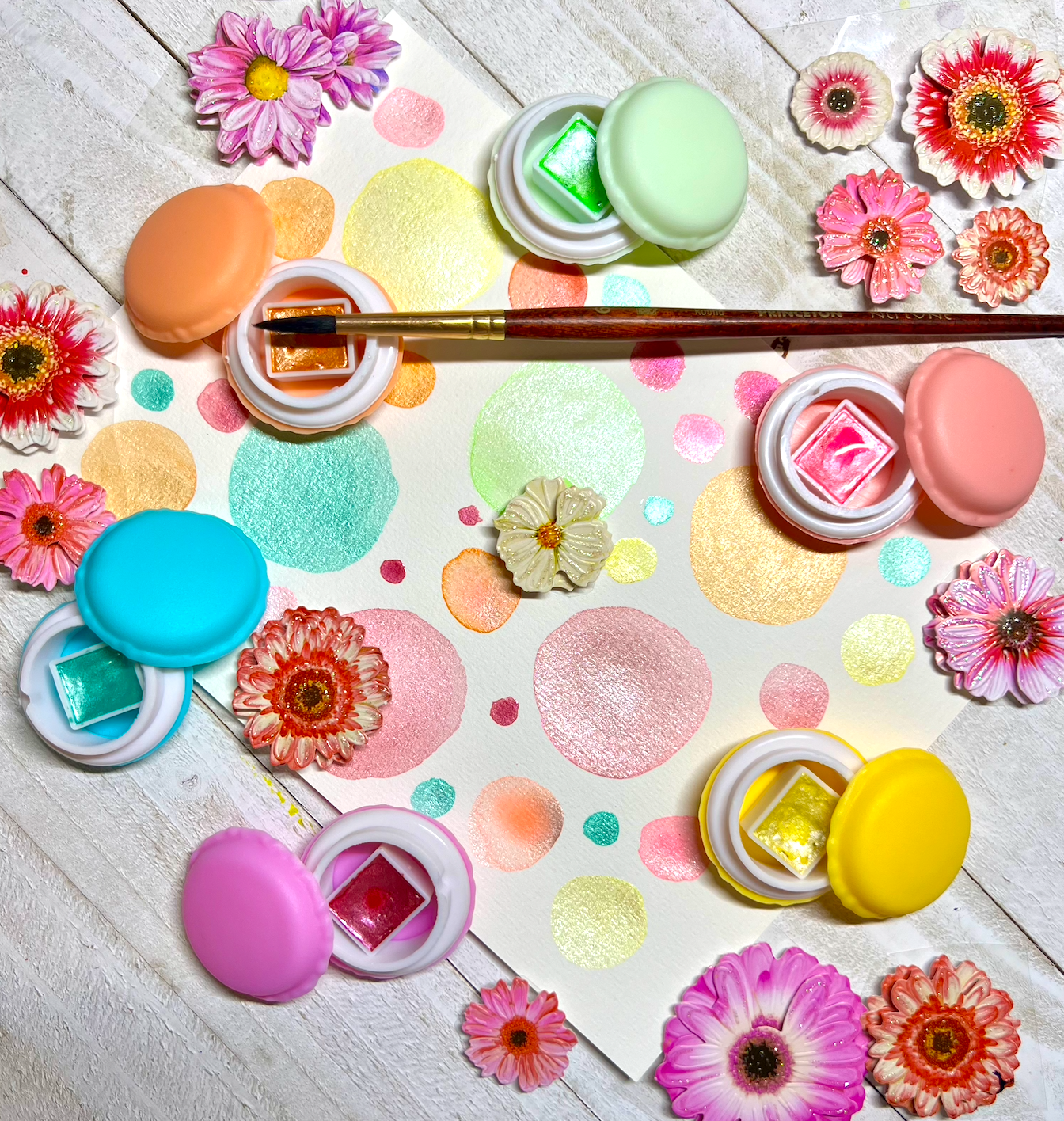 Candy Metallic Macarons Set of 6