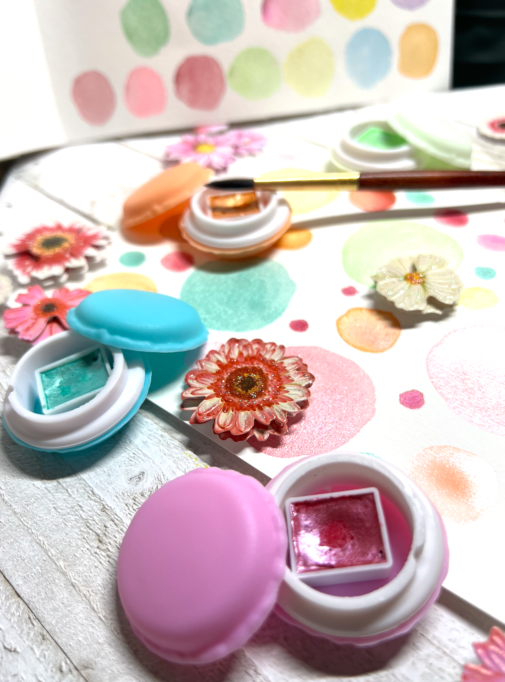 Candy Metallic Macarons Set of 6