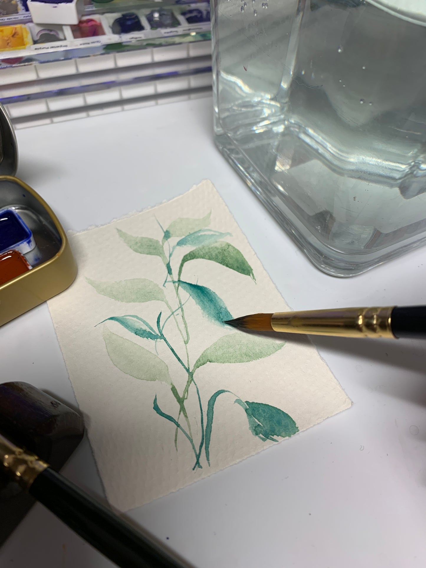 Pointed Round Watercolor Brushes