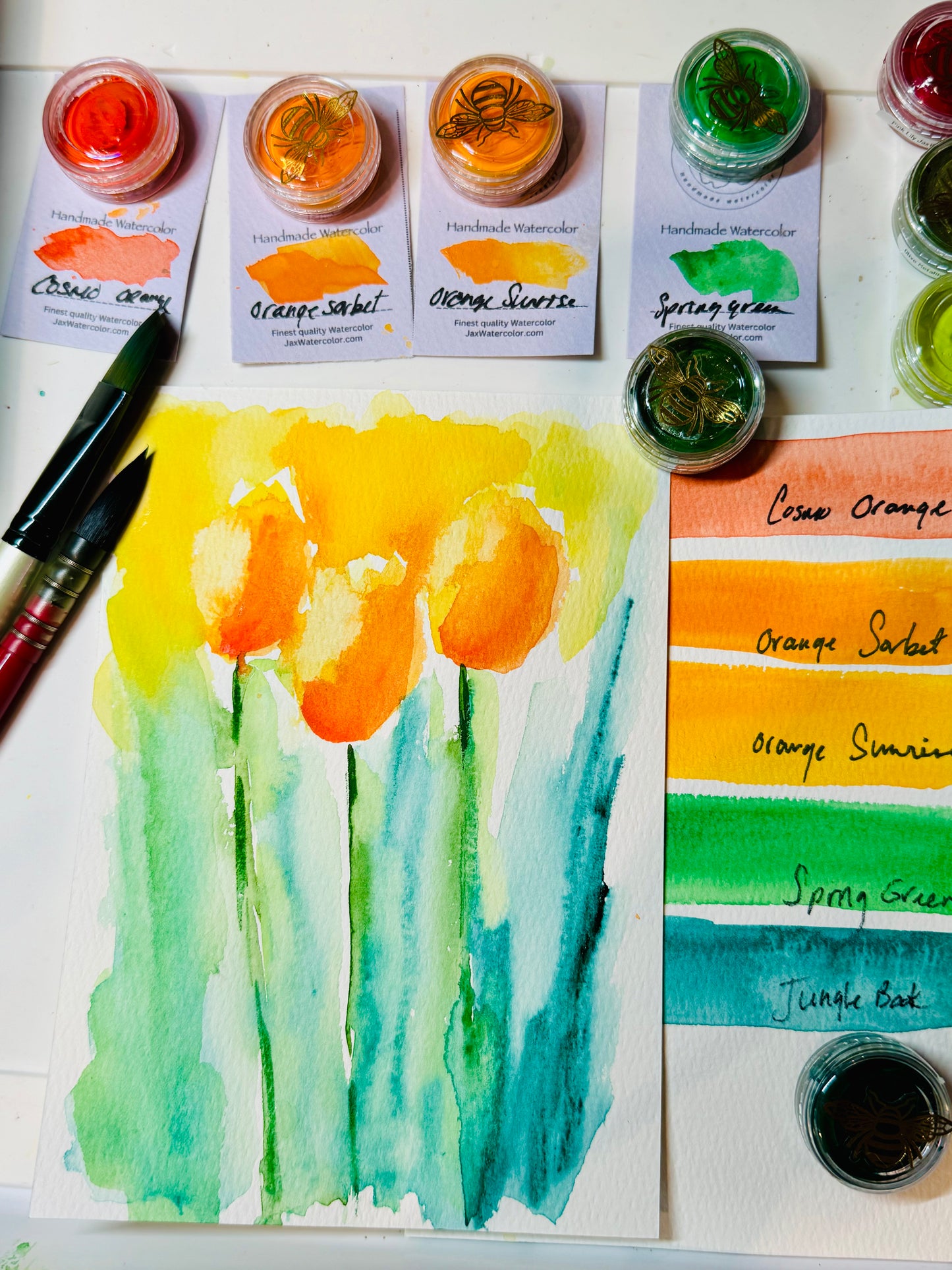 Jax Handmade Honey Pots Watercolors
