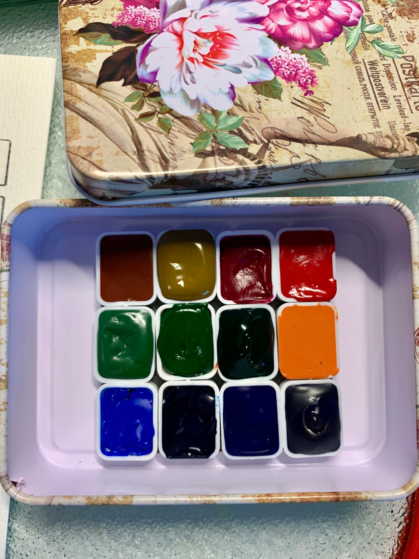 Botanical Mixing Watercolor Palette