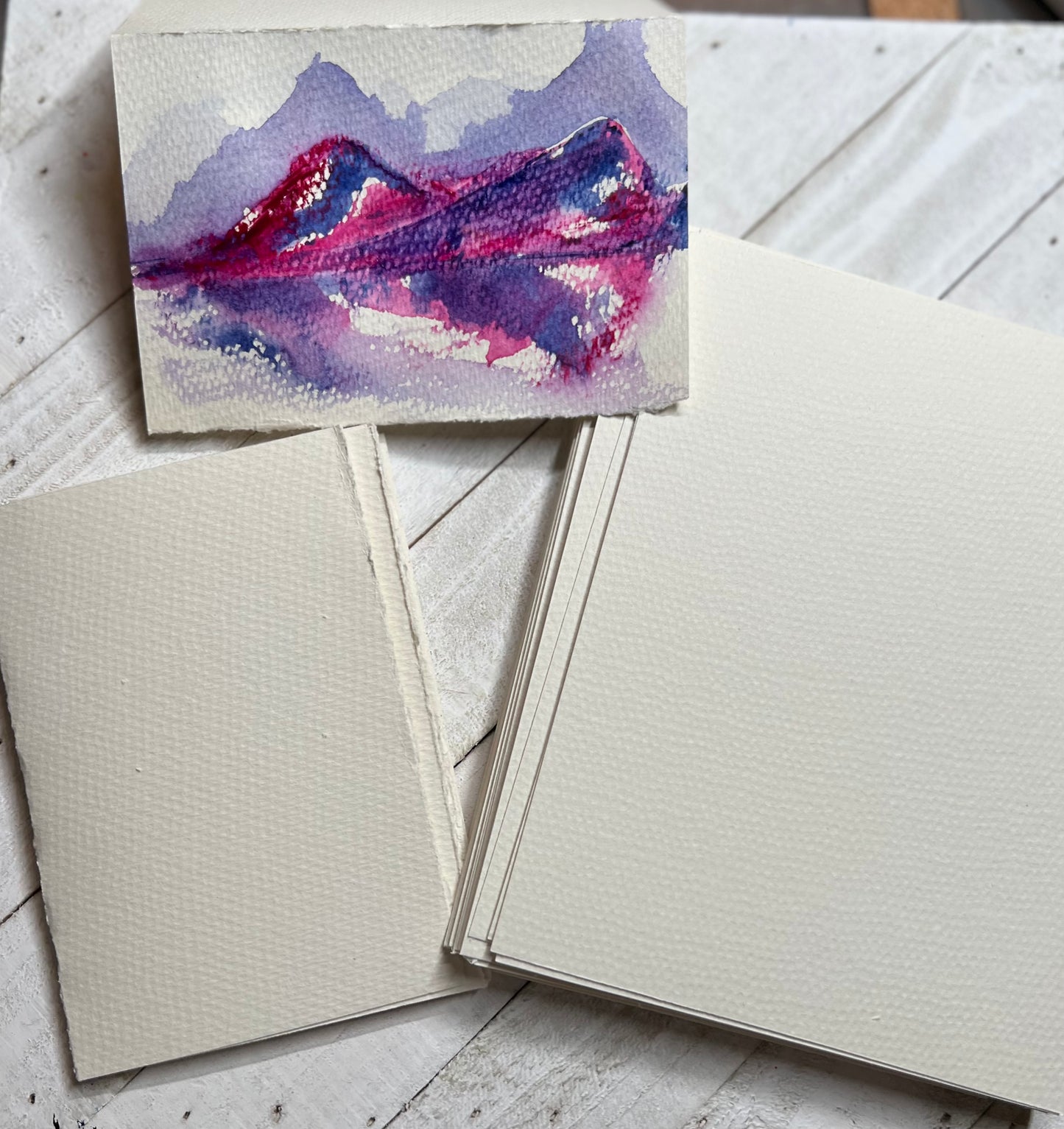 Deckle Edge Fine Watercolor Paper Cards 160 gsm