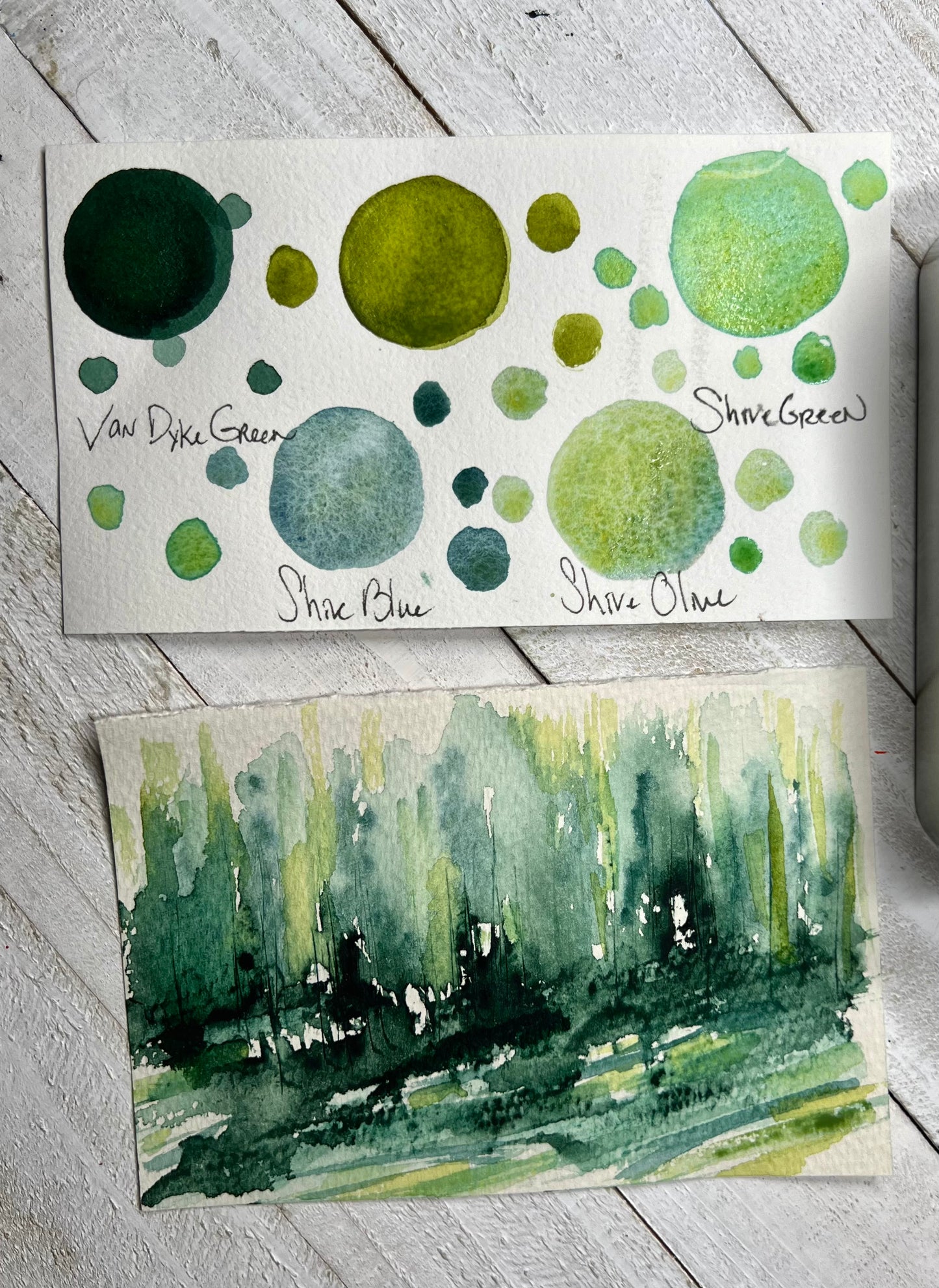 Five Greens Palette Sampler