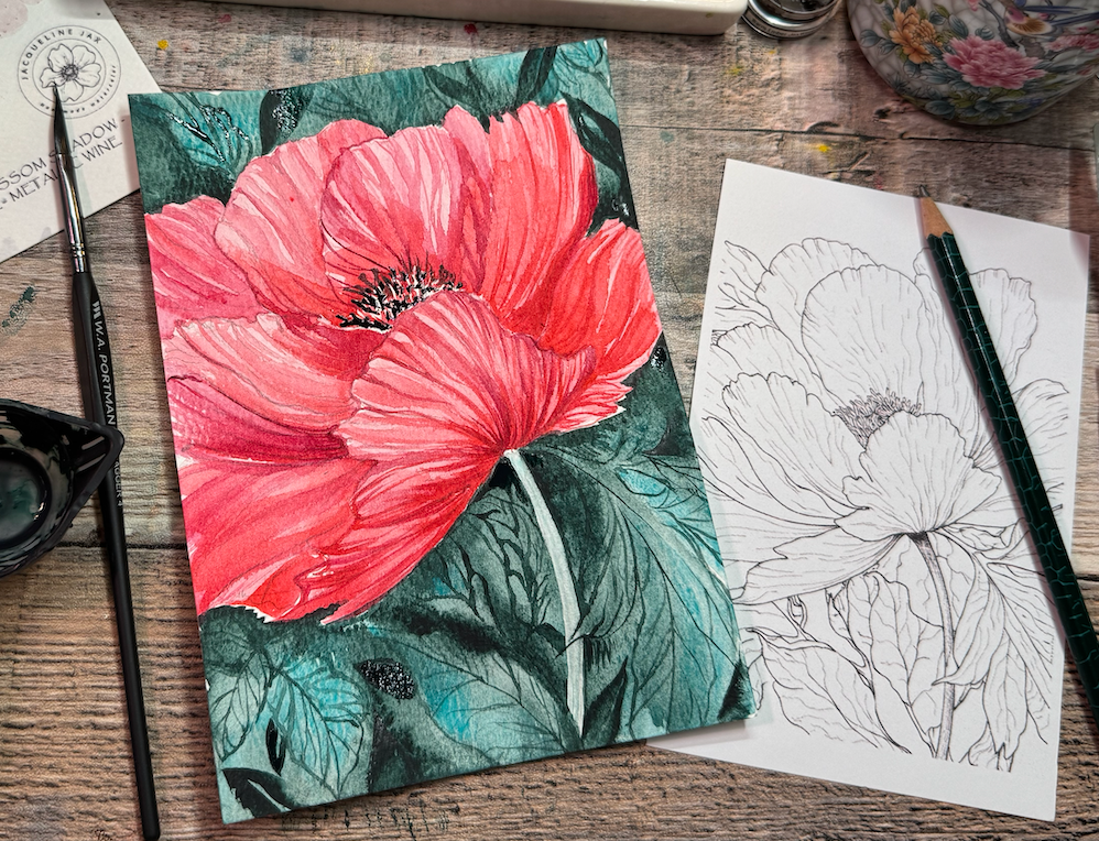3-Part Botanical Expressionistic Floral Tutorial Series