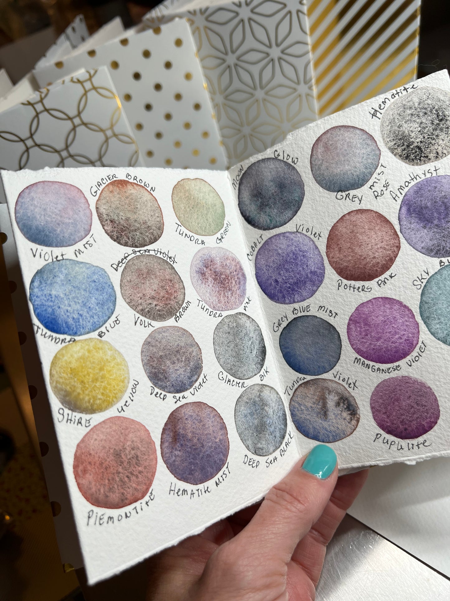 Granulating Watercolor Palette