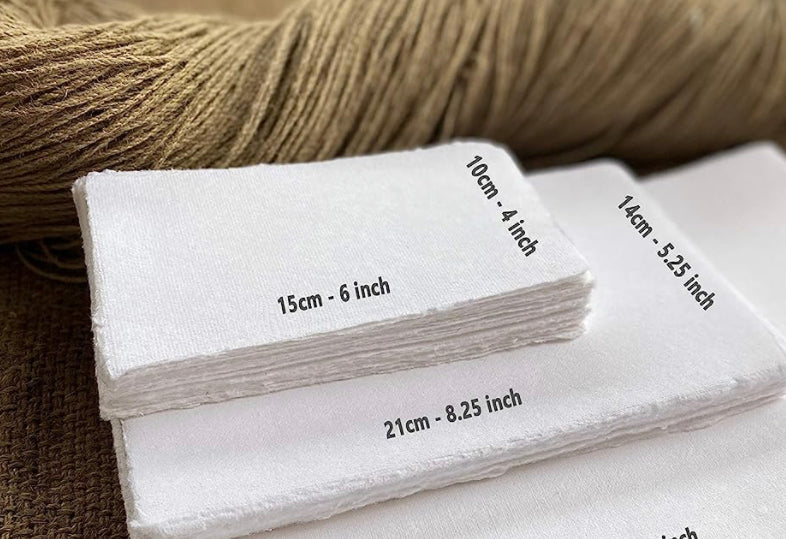 Handmade Deckle Edge Fine 100% Cotton Watercolor Paper 150 gsm