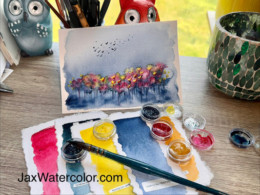 Sapphire Summer Landscapes Handmade Watercolour Paint Set