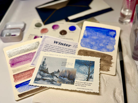 Winter Flurry Watercolor Subscription Set