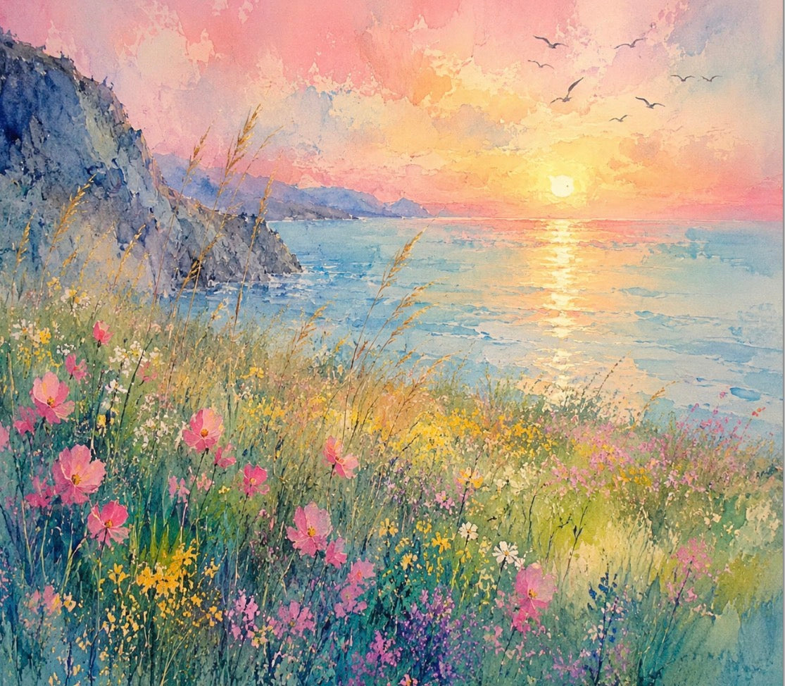 Sapphire Summer Landscapes Handmade Watercolour Paint Set
