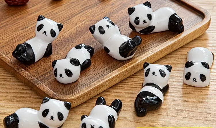 Ceramic Panda Brush Rest