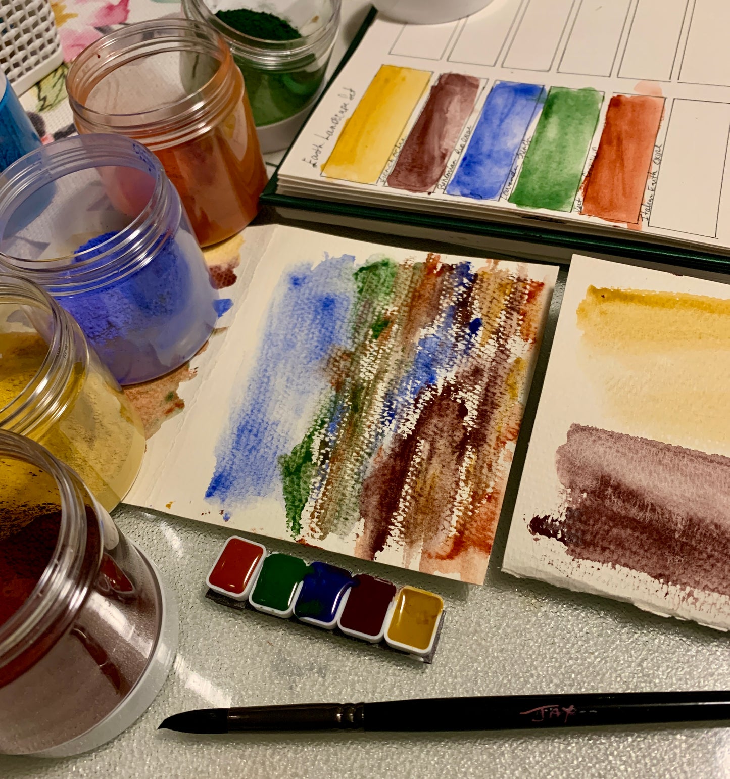 Earth Landscape Watercolor Palette