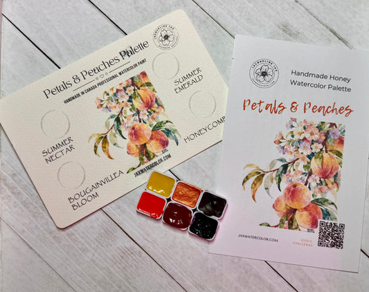 Petals and Peaches Handmade Watercolour Paint Set