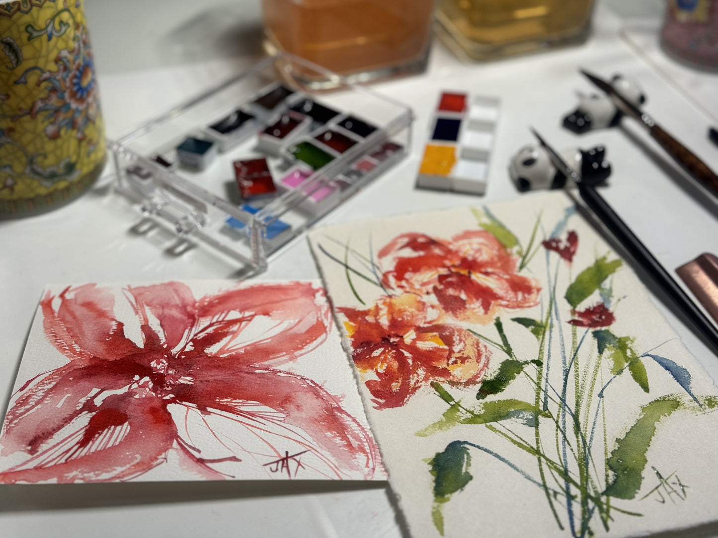 Detail Floral Watercolor Brush Sets