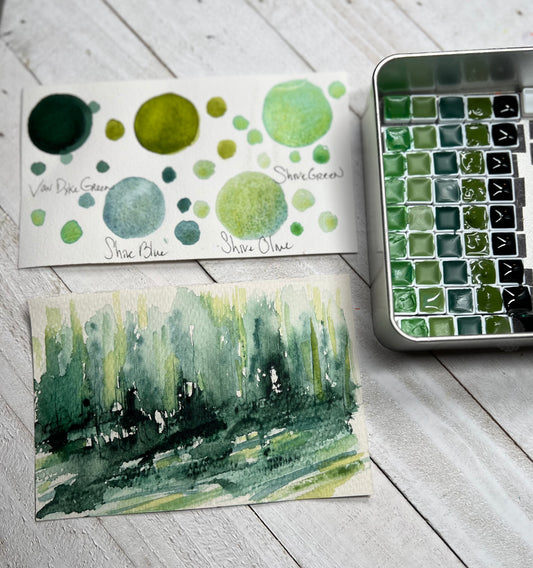 Five Greens Palette Sampler